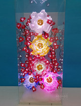 광섬유꽃-연꽃 칼라 (아크릴 中)